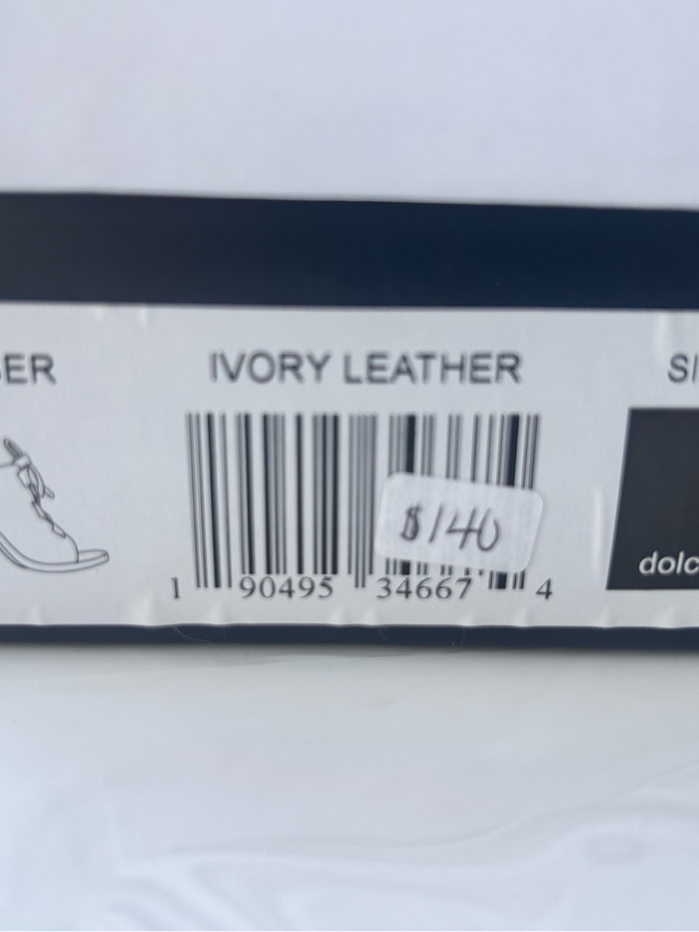 NEW Dolce vita ladies Women’s Amber ivory leather heels size 8.5 - Picture 7 of 7